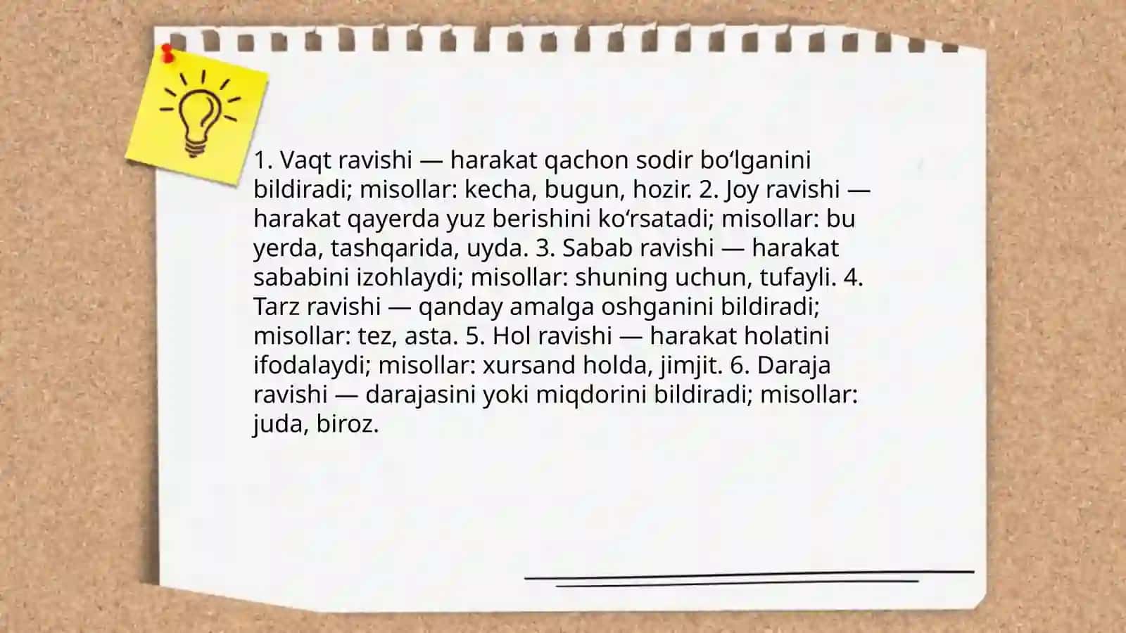 Ravish va olmosh so`z turkumi 4