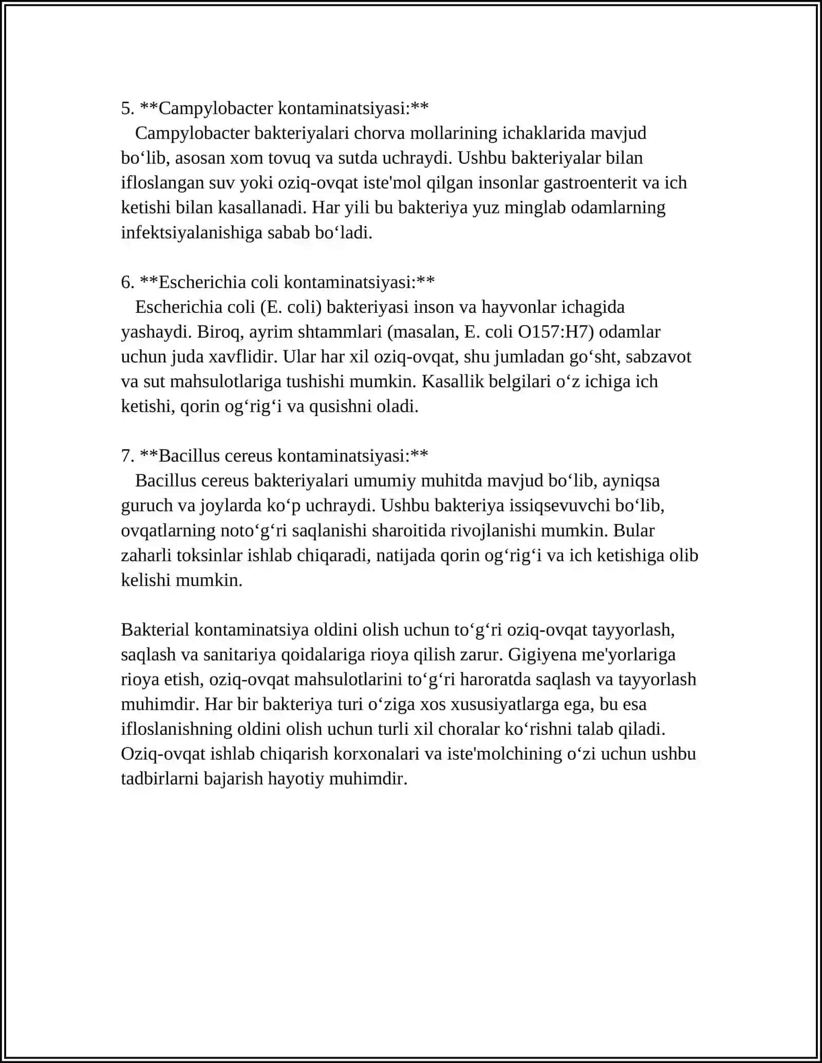 BIOLOGIK ASHYONI BAKTERIAL KONTAMINATSIYASINI BIOKIMYO USULDA ANIQLASH 4