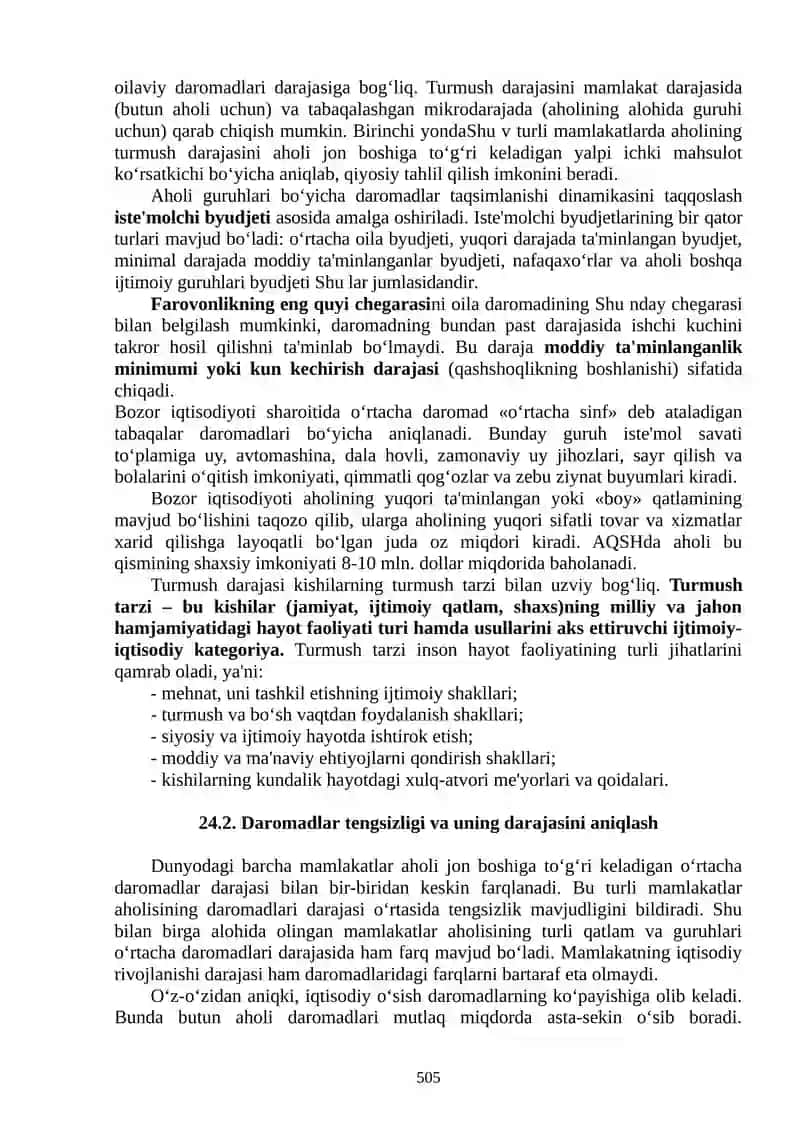 Aholi daromadlari va davlatning ijtimoiy siyosati 4