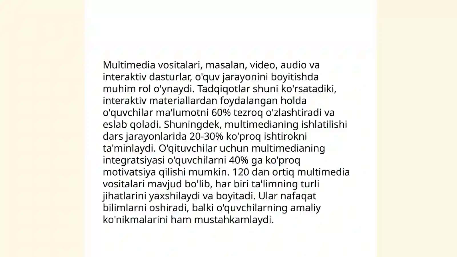 Maktabgacha ta’lim tashkilotlarida multimediani joriy etish 4