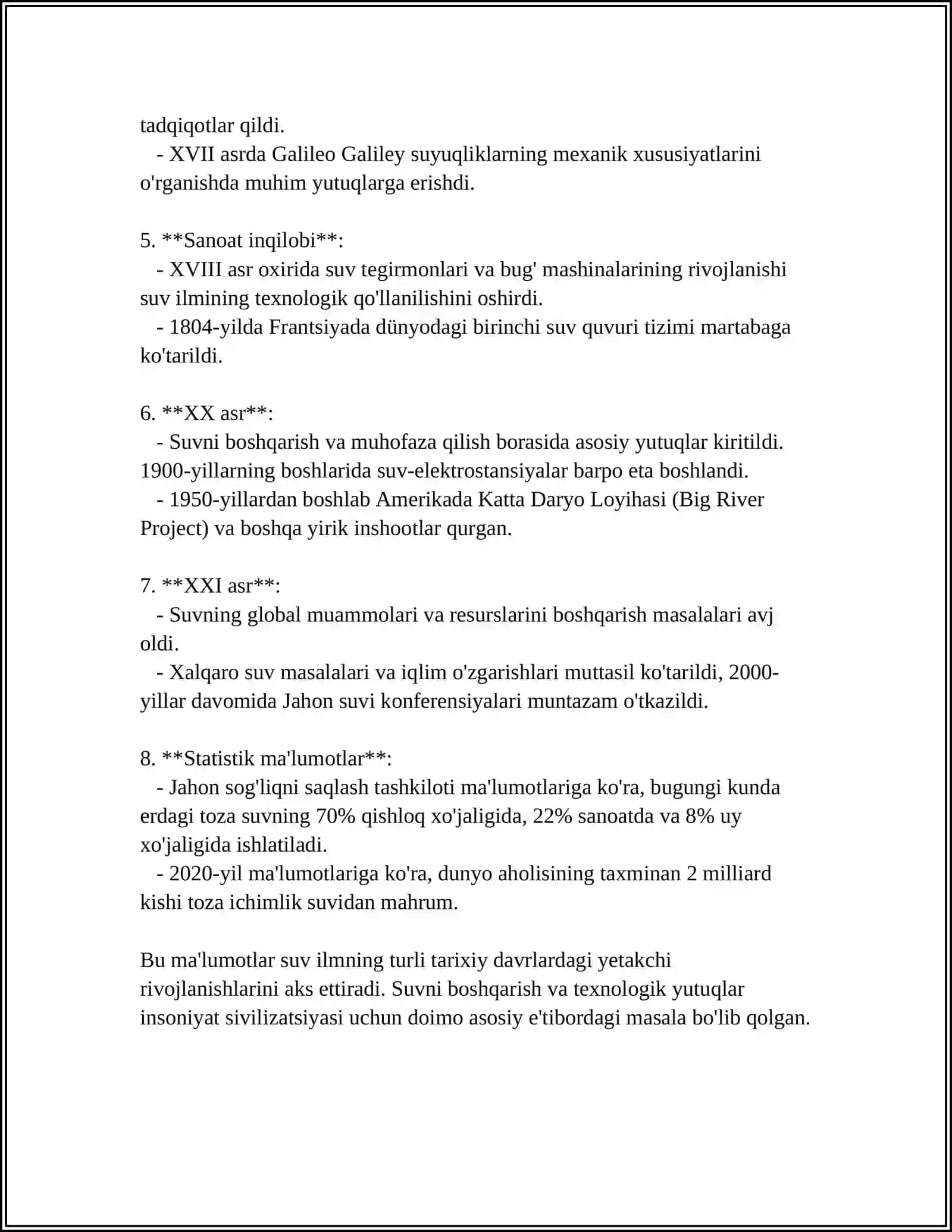 Mavzu: 19 ASRNING IKKINCHI YARMIDAN CHOR ROSSIYASI BOSQICHGACHA BO’LGAN DAVRDA SUV ILMINING TRIO 4
