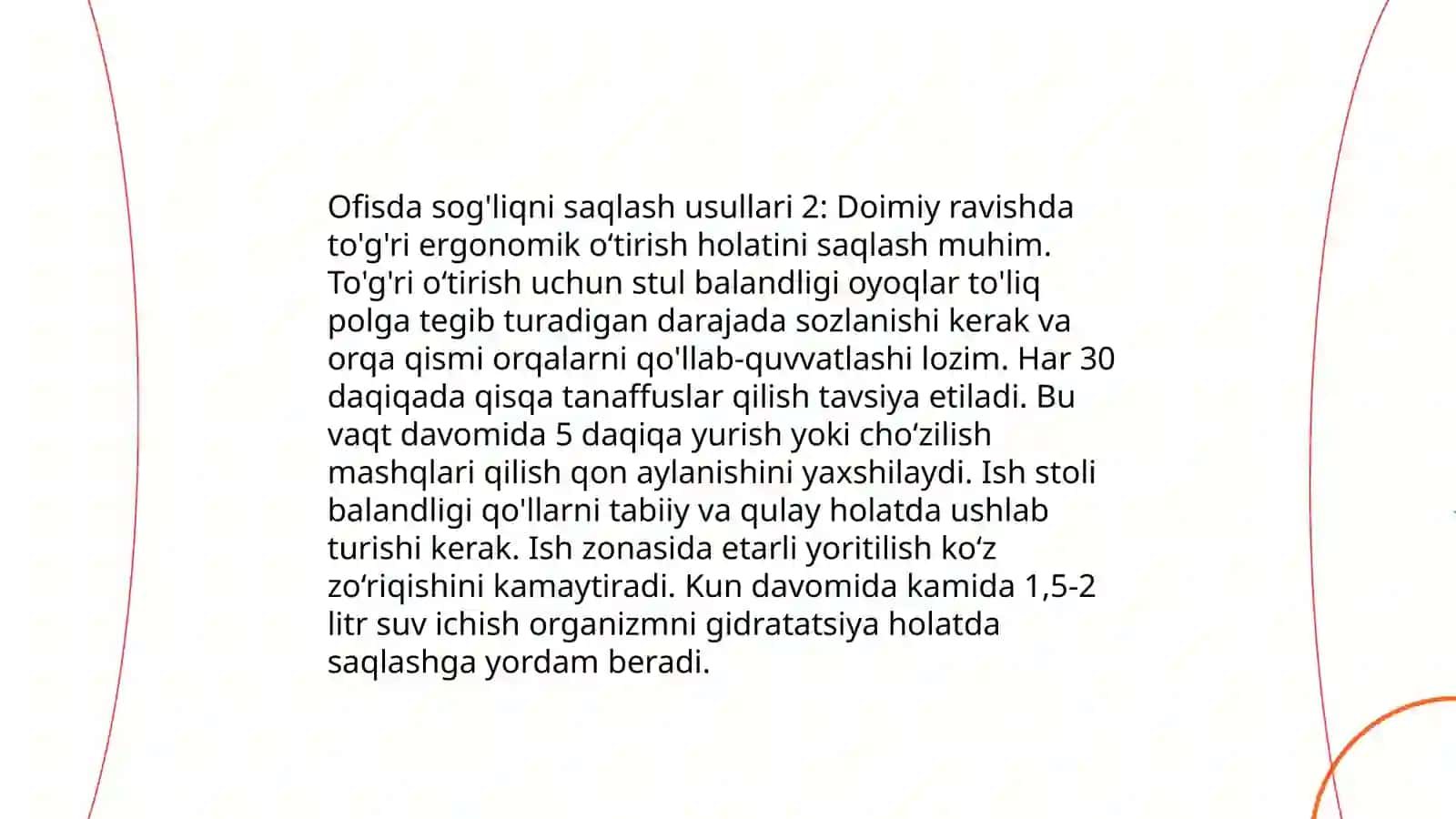 Aqliy mehnat bilan shug'ullanuvchilar uchun jismoniy Tarbiya va sport 4