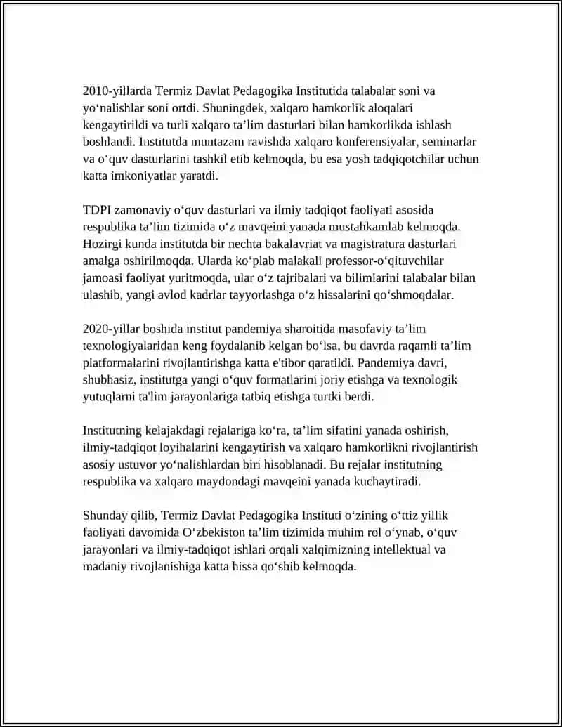 Termiz Davlat Pedagogika Instituti 4