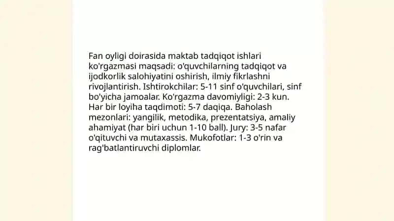 Ma'naviy-ma'rifiy loyiha tanlovi: eng yaxshi ijodiy tashabbuslar 4