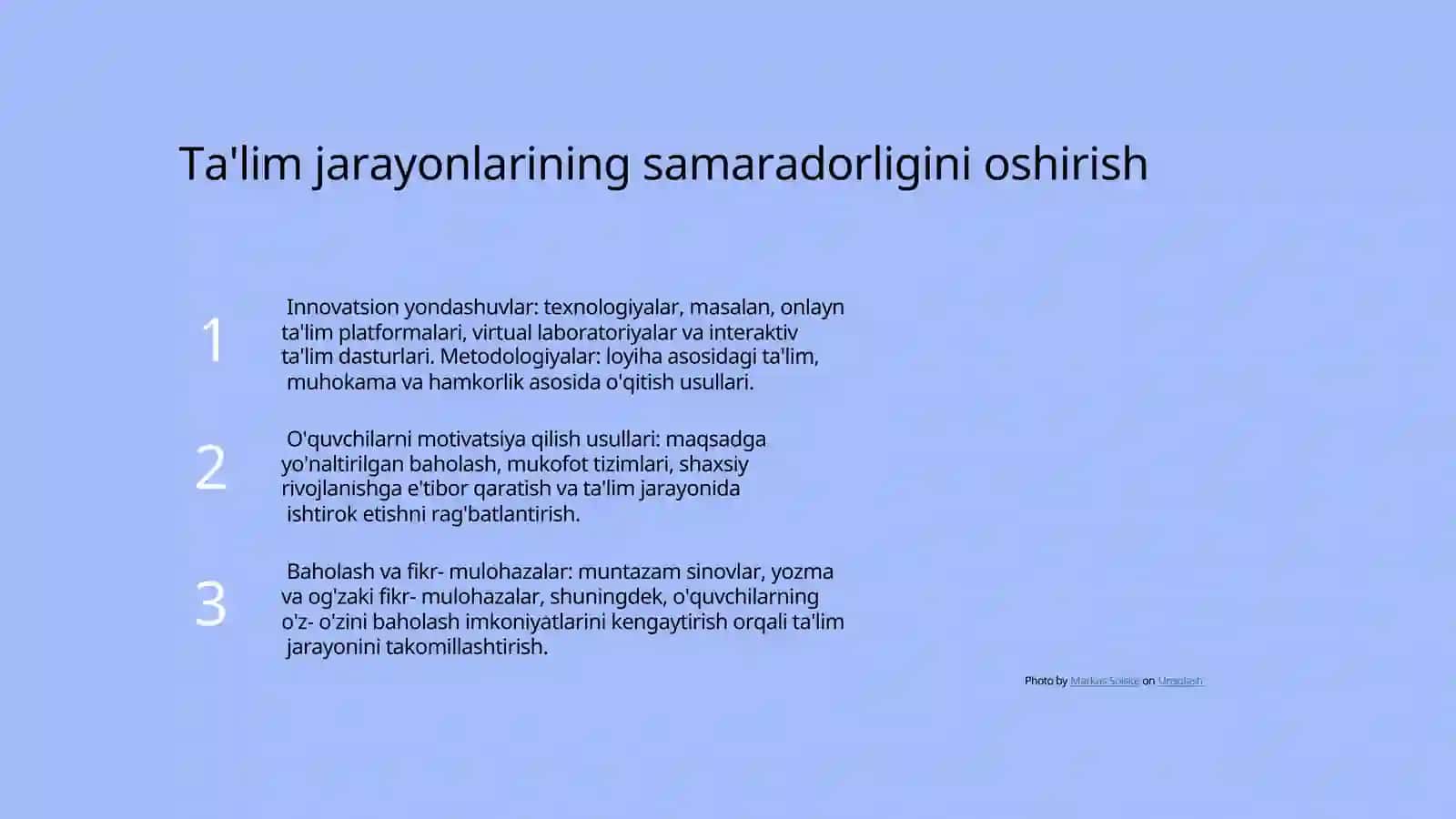 Ta'lim jarayonlari va ta'lim muassasalari 4