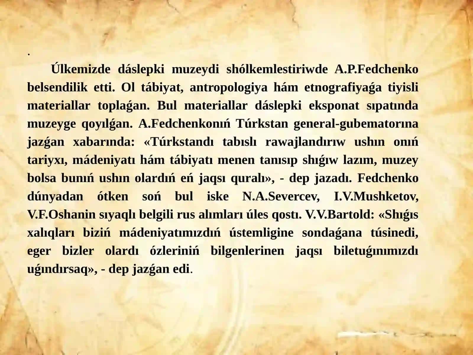 Muzeylar va ularning axborotlari 4