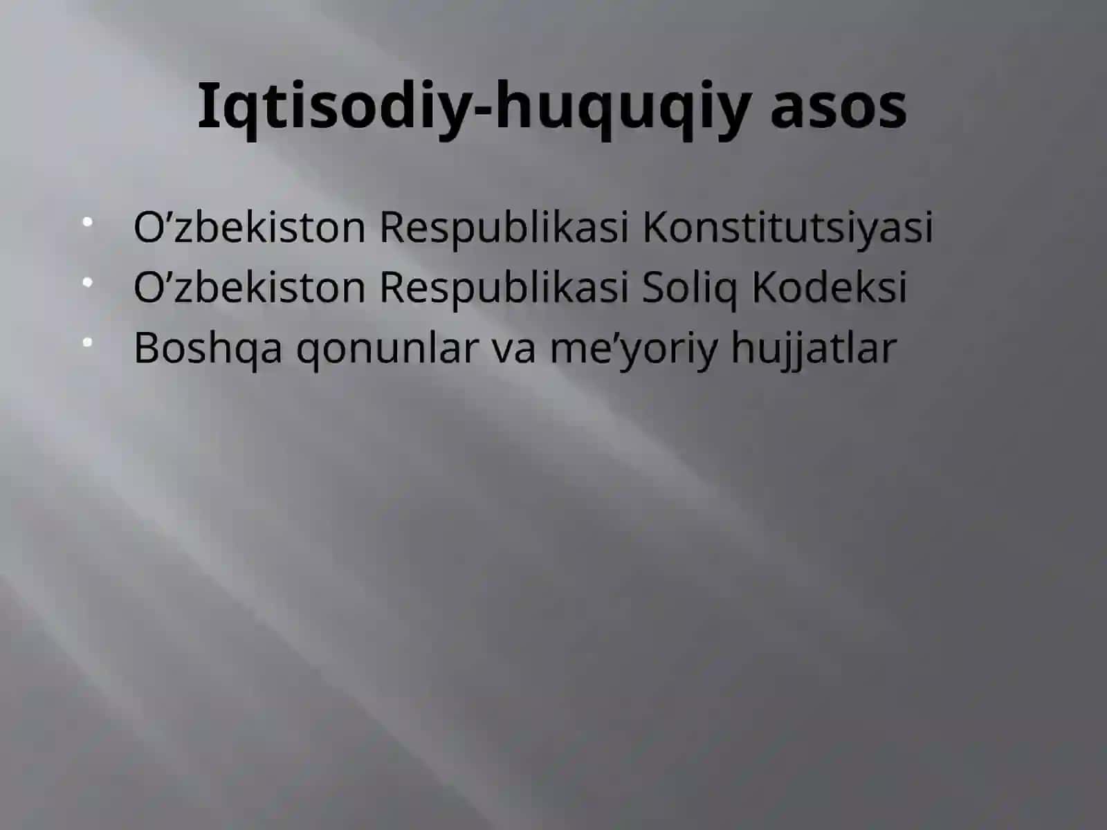 O’zbekiston Respublikasi soliq siyosati 4