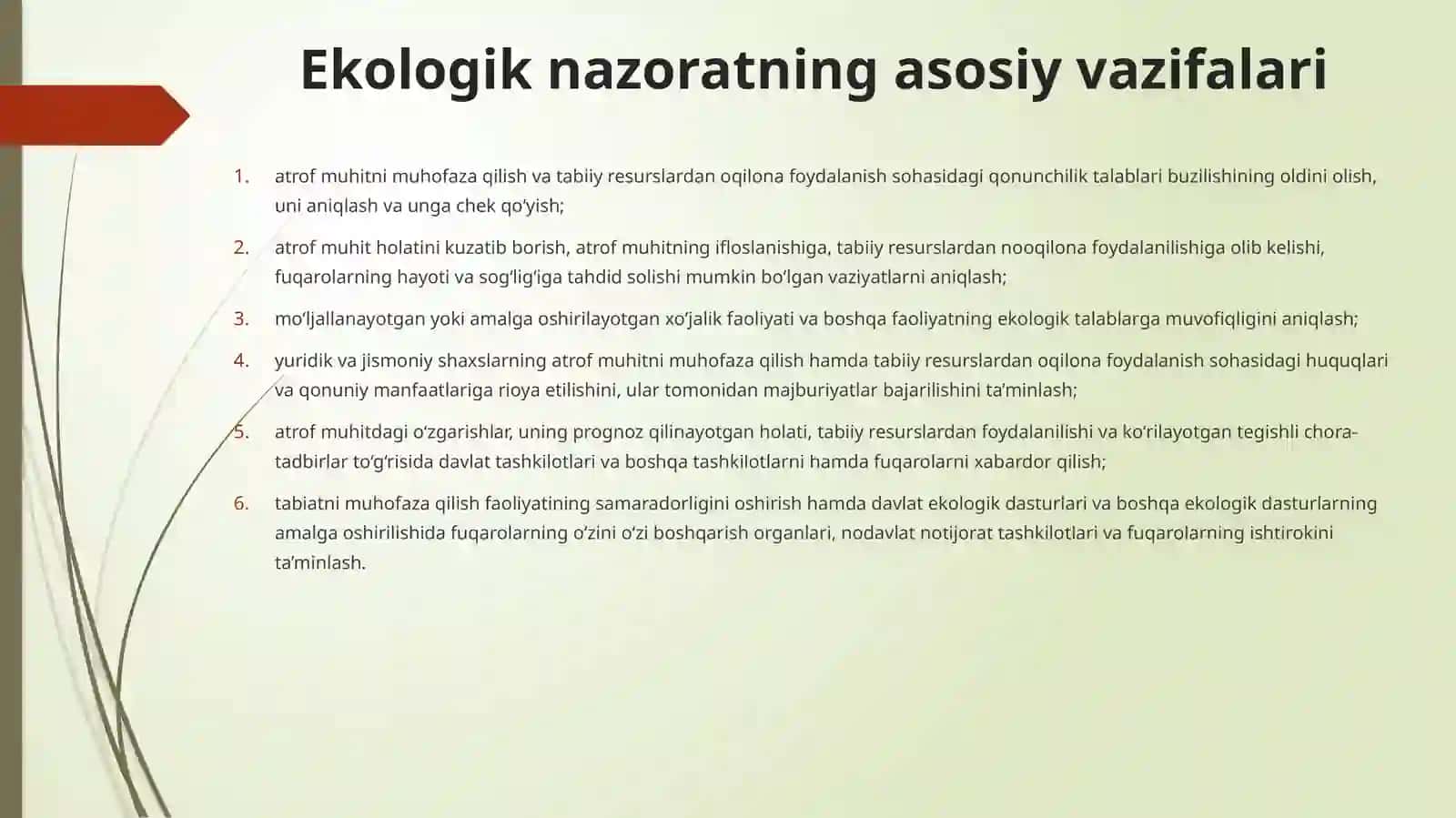 Ekologik nazorat to‘g‘risida 4