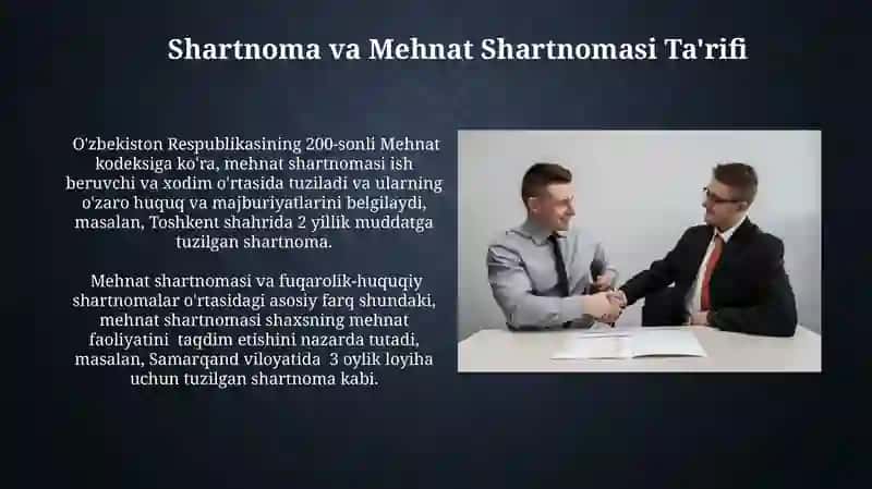 Shartnoma va Mehnat Biitimi 4