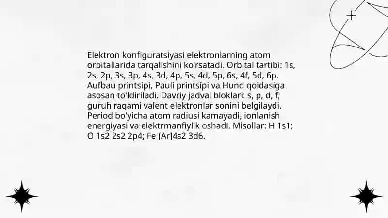 Atom tuzilishi nazariyasi va davriy qonuniyat 4