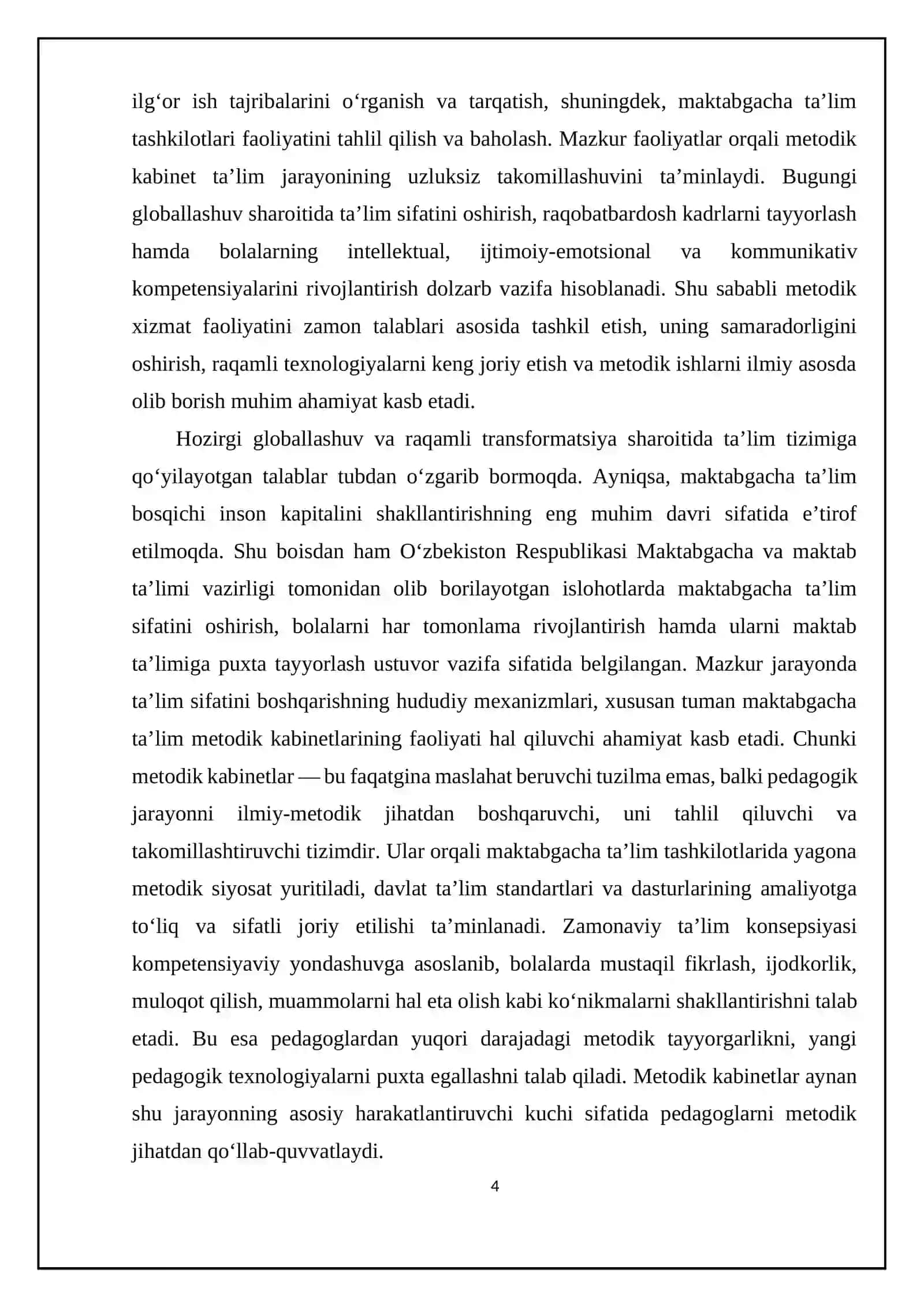Tuman maktabgacha talim metodikasi kaninetining ishmazmuni va vazifasi 4