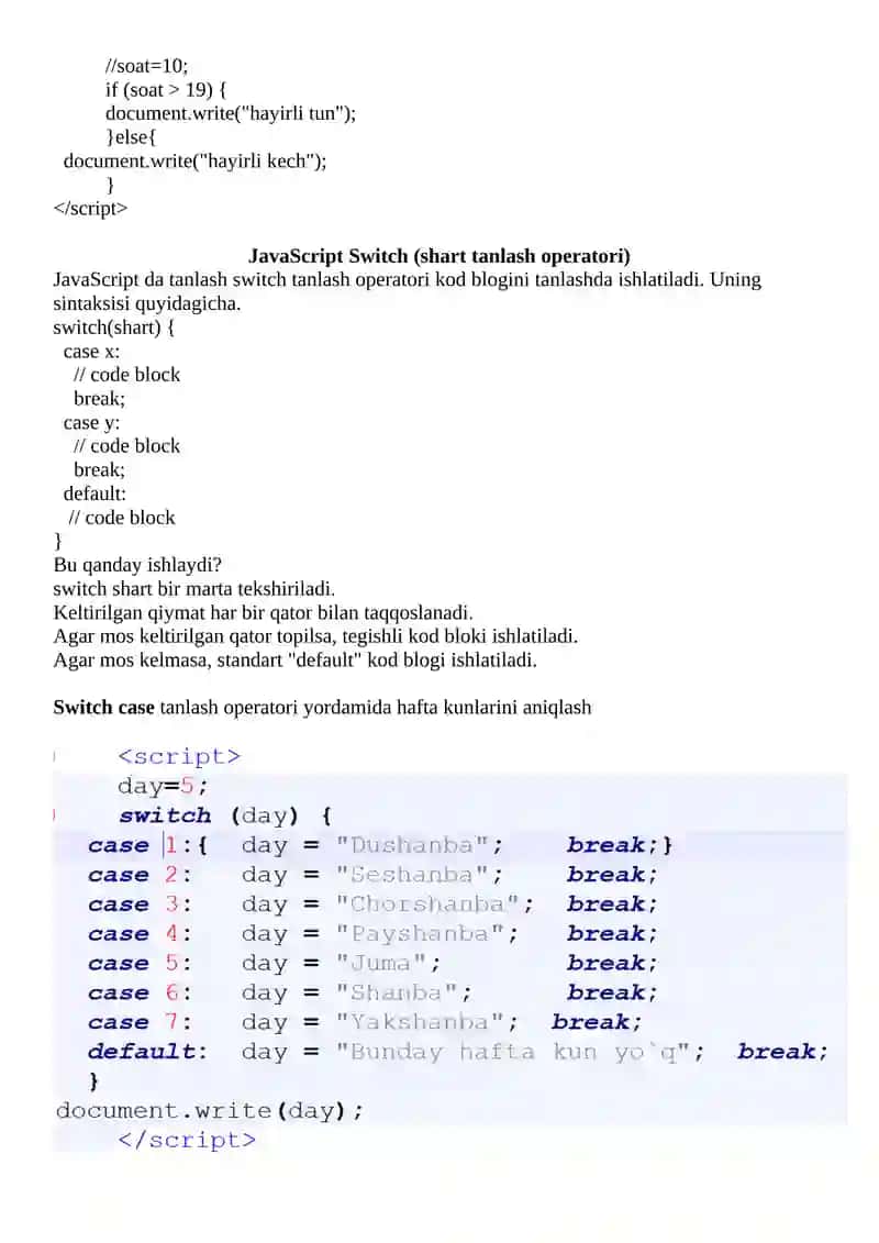JavaScriptga kirish 4