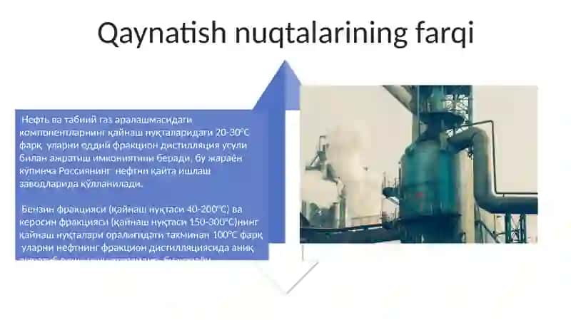 Neft va tabiiy gazlarni komponentlarga ajratish usullari 4