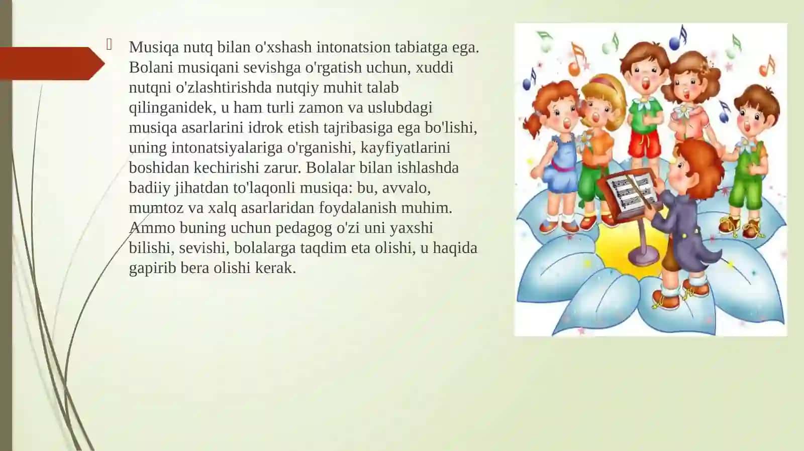 Musiqiy faoliyat turlari mavzusida slayd taqdimot 4