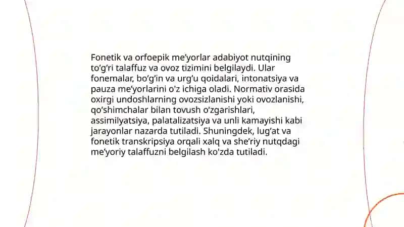 Oʻzbek adabiyot nutqi meʼyorlari 4