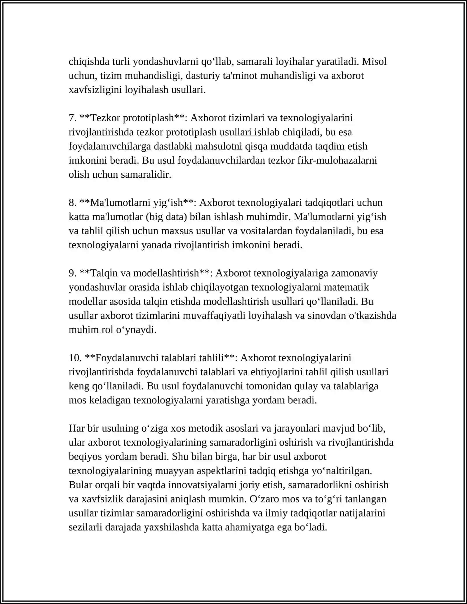 TADQIQOT VA LOYIHALASHDA AXBOROT TEXNOLOGIYALARI 4