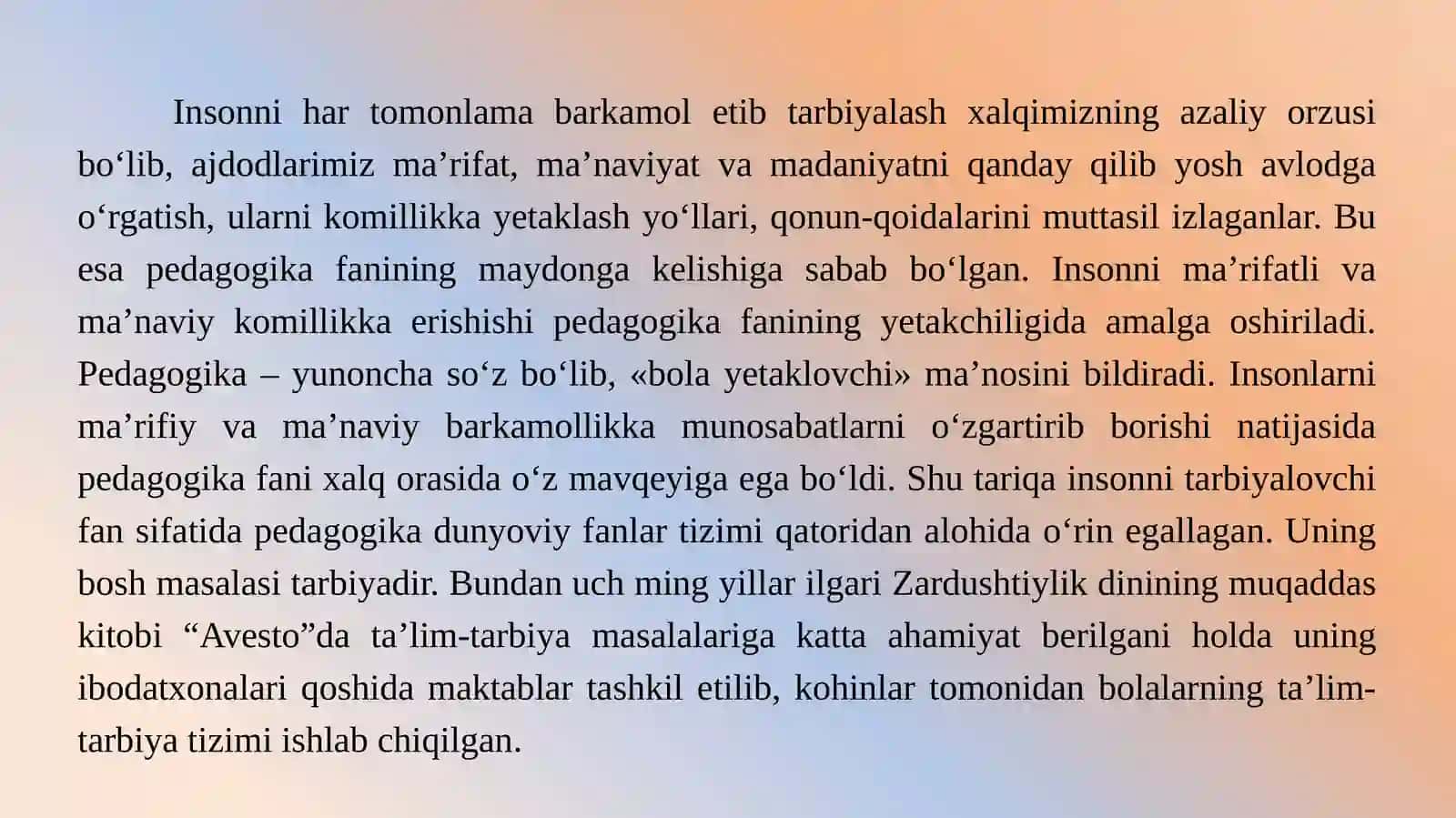 Ilk va maktabgacha yoshdagi bolalar pedagogikasining umumiy asoslari.Ilk va maktabgacha yoshdagi bolalar pedagogikasifanining predmeti va vazifalari 4