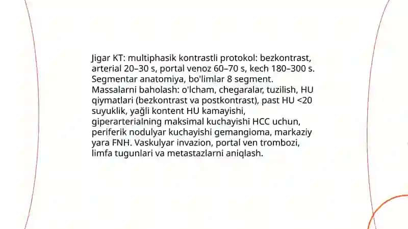 Gepatopanreatoduodenal soha kasalliklari nur tashxisoti 4