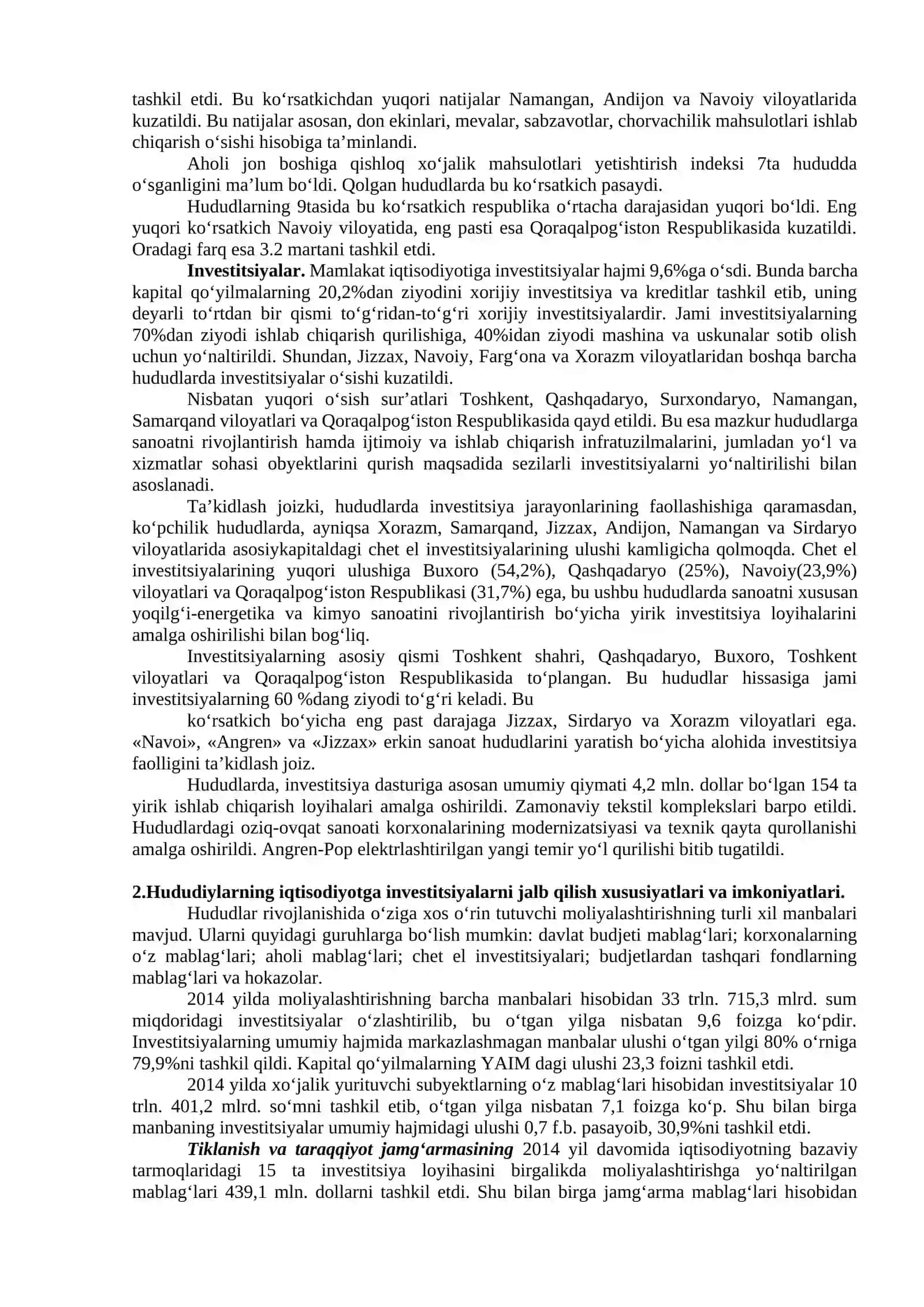 MINTAQALARNI IJTIMOIY-IQTISODIY RIVOJLANISH IMKONIYATLARI 4