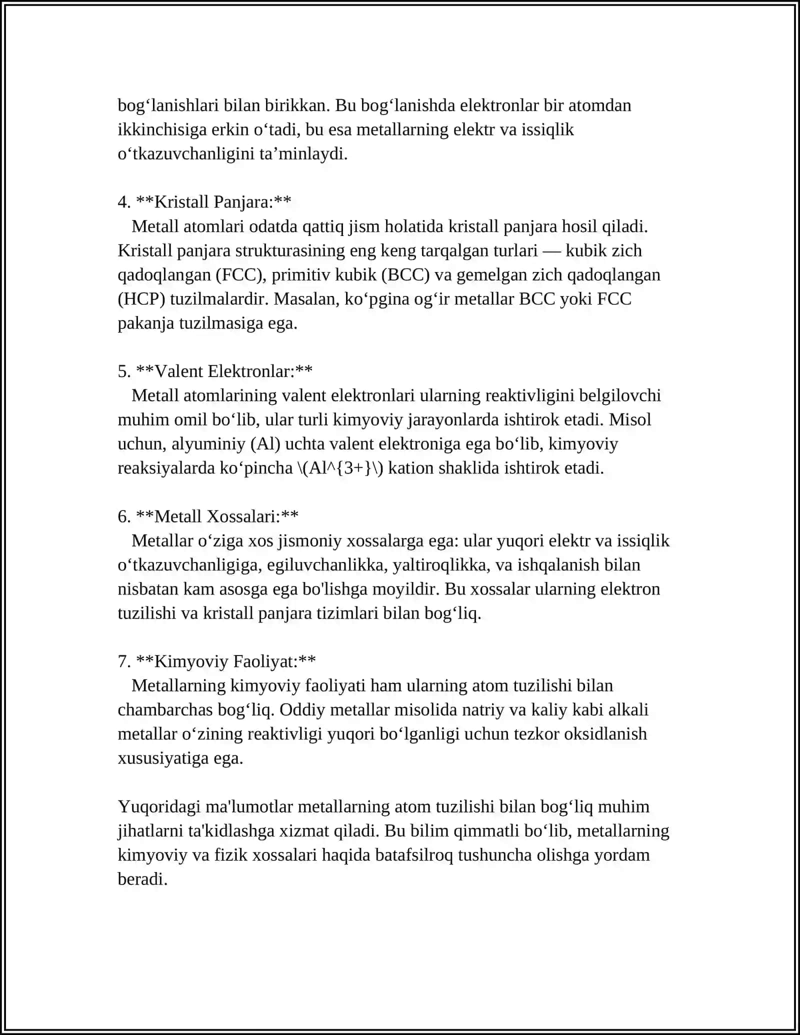 METALLARNI KIMYOVIY XOSSALARI 4