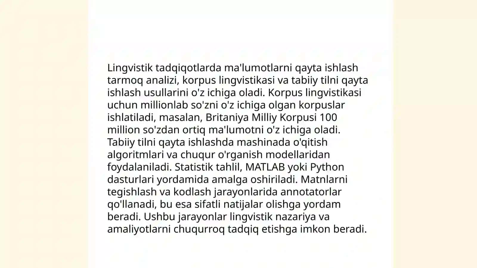Axborot tizimlari yordamida lingvistik tadqiqotlarni tashkil qilish 4
