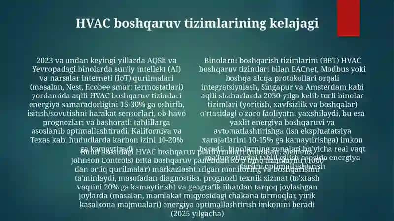 Yoritish va shamollatish tizimlarini boshqarish 4