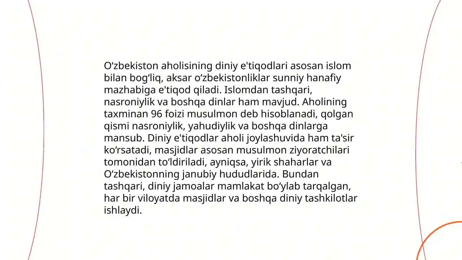 Dinlar va aholi geografiyasi 4
