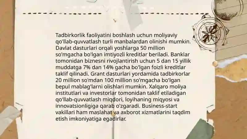 Kichik biznes va xususiy tadbirkorlikda ish bilan bandlikni rag’batlantirish yo’nalishlari 4