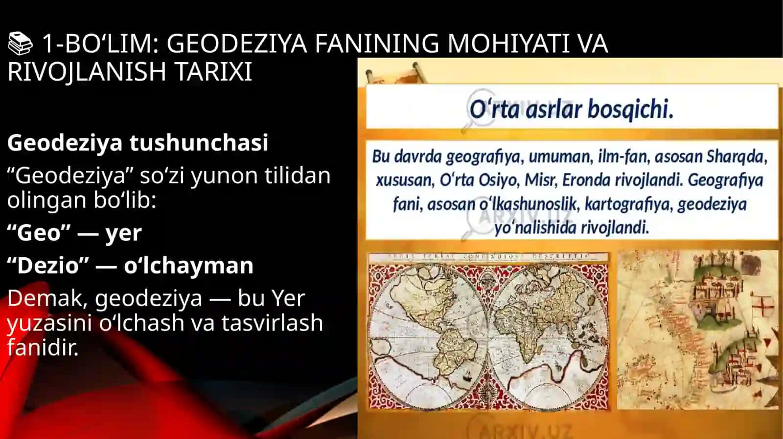 Geodeziyaning mohiyati va rivojlanish tarixi 4
