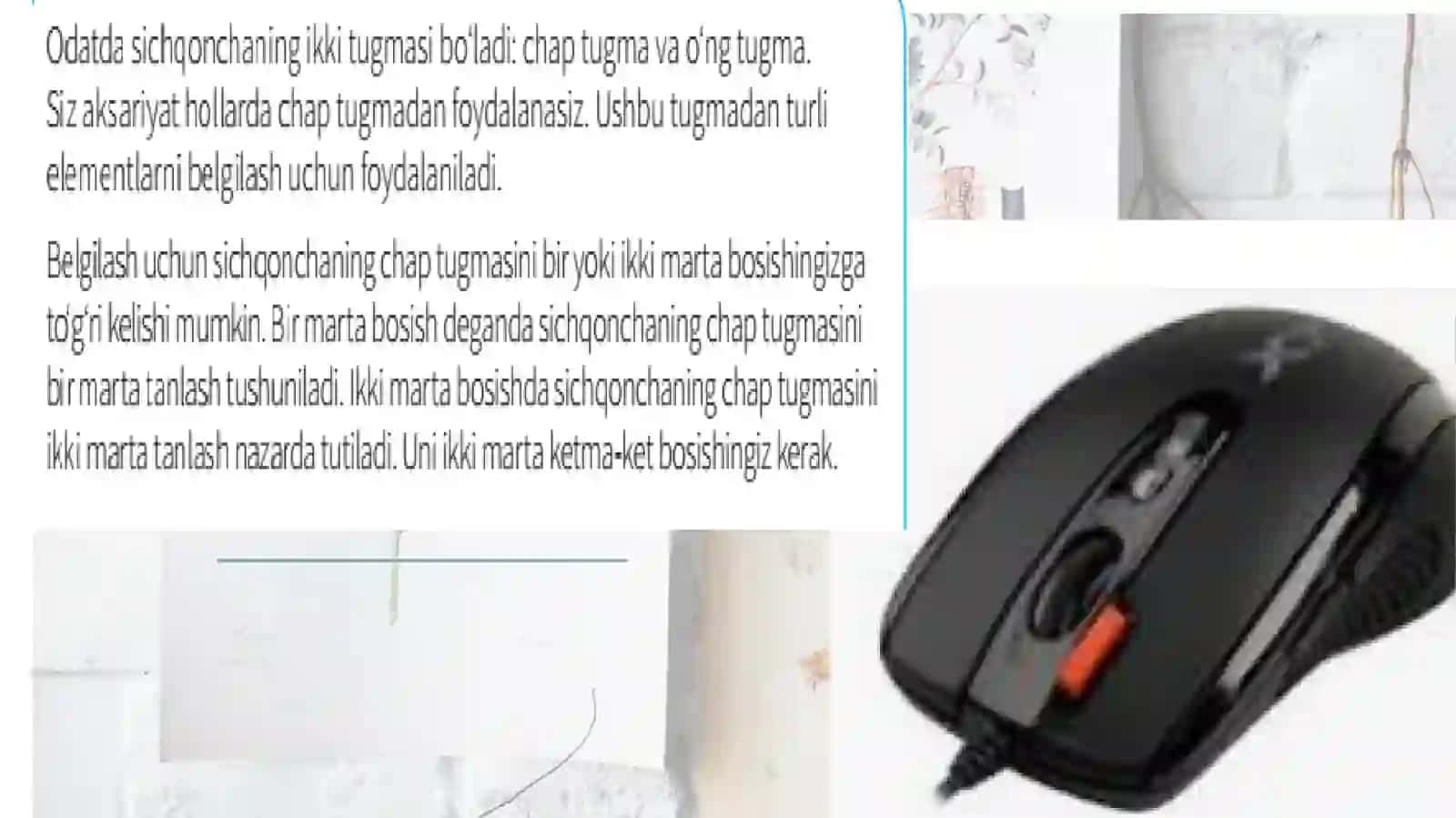 SICHQONCHADAN VA KLAVIATURADAN FOYDALANISH 4
