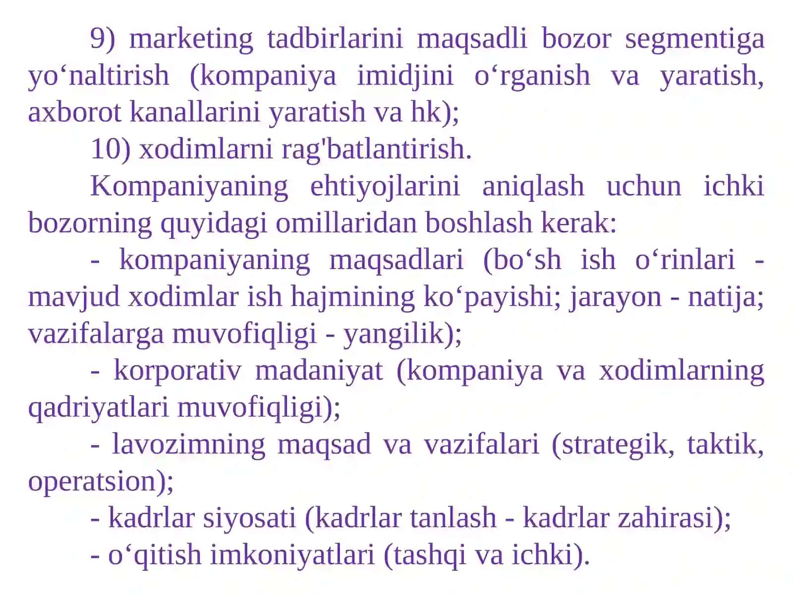 ISHGA YOLLASH MARKETINGI. REKRUTMENTDA MARKETING TEXNOLOGIYALARI 4