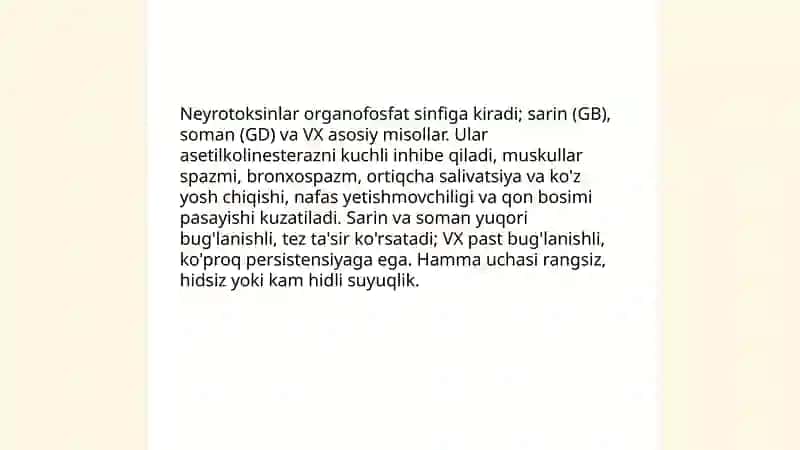 Kuchli taʼsir etuvchi zaharli moddalar 4
