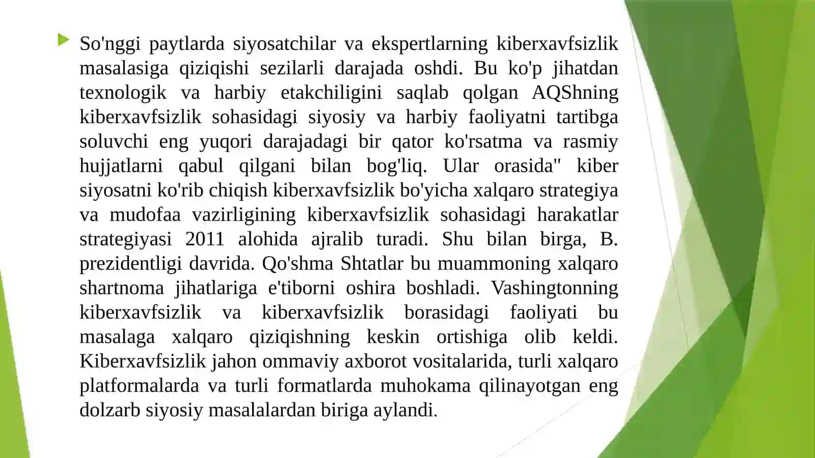Kiberxavfsizlik yuzasidan xalqaro xujjatlar va chet el mamlakatlari tajribasi 4