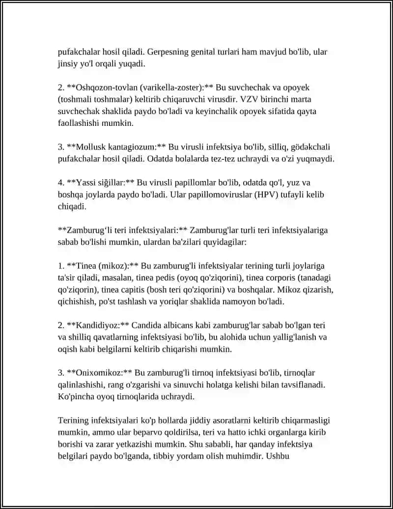 TERINING TURLI KASALLIKLARI VA GIMENTIZLARI 4
