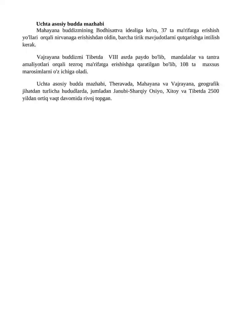 Buddaviylik dinining paydo bòlish tarixi,asosiy ta'limotlari,oqimlari va manbalari 4