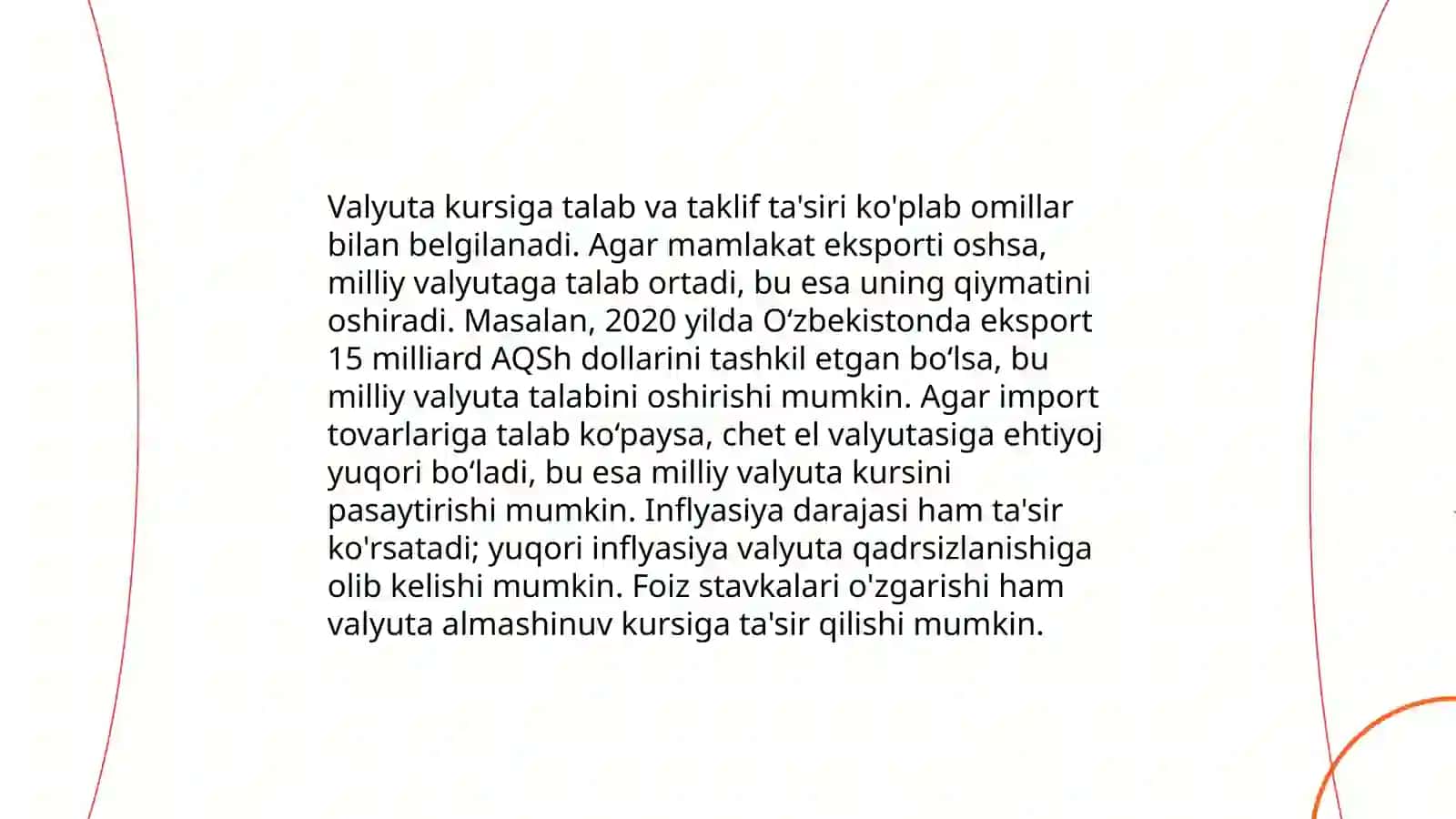 Milliy valyuta kursi va unga taʼsir etuvchi omillar 4