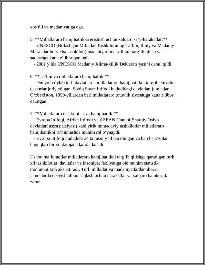 O'ZBEKISTONDA MILLATLARARO MUNOSABATLAR VA BAG'RIKENGLIK 4