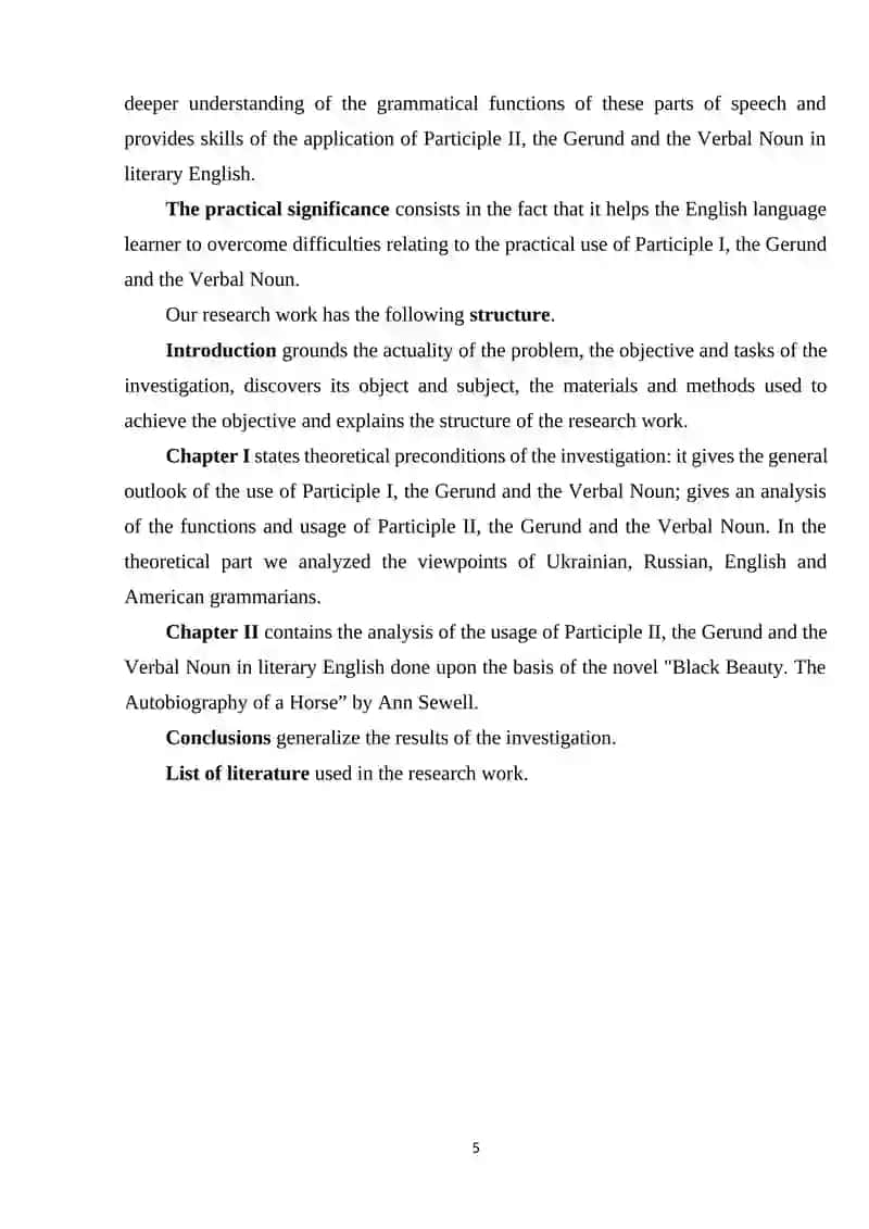 Course Work on Participle Analysis in English and Uzbek 4