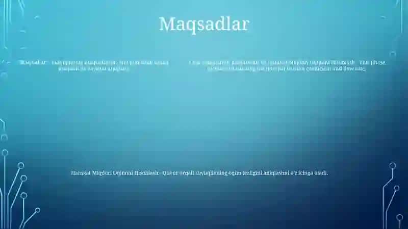 Ishqalanish koeffitsienti va hajmli oqim tezligini aniqlash 4