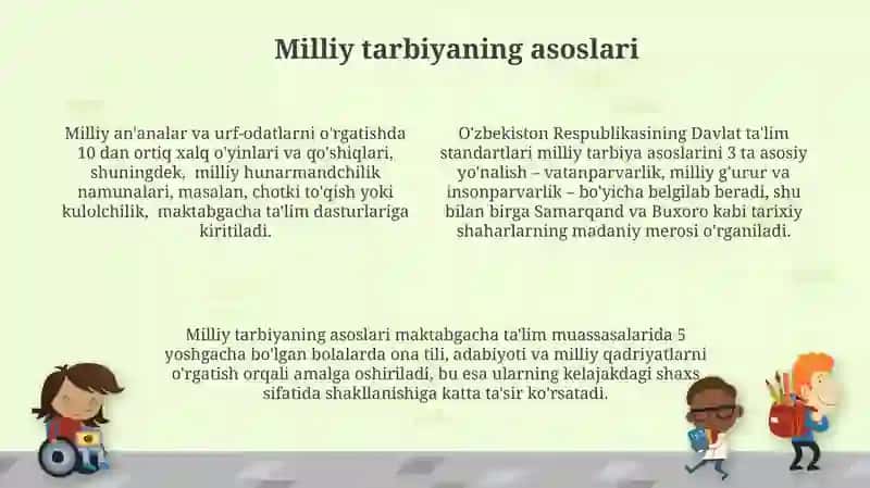 Maktabgacha talimda milliy tarbiya asoslari fanining ahamiyati 4