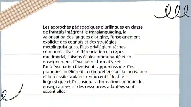 Le plurilingsme dans lʼenseignement du français et son impact sur lʼeducation 4