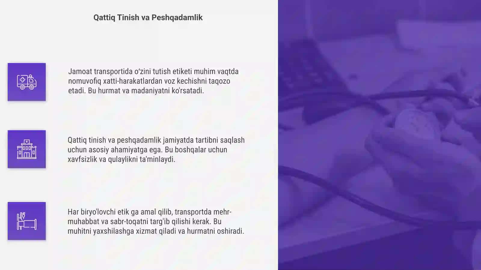 Jamoat transportida oʻzini tutish etiketi 4
