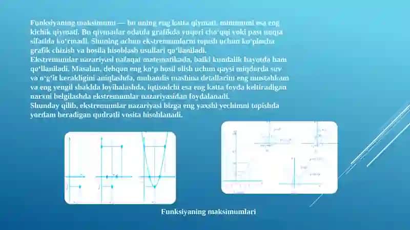Ekstremumlarnazariyasihaqidaumumiytushuncha 4