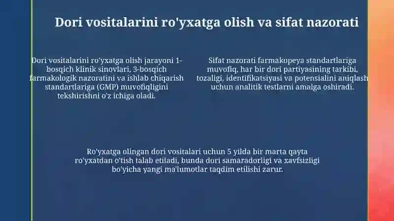 Dori vositalarini nazorat qilishda foydalaniladigan me’yoriy hujjatlar 4