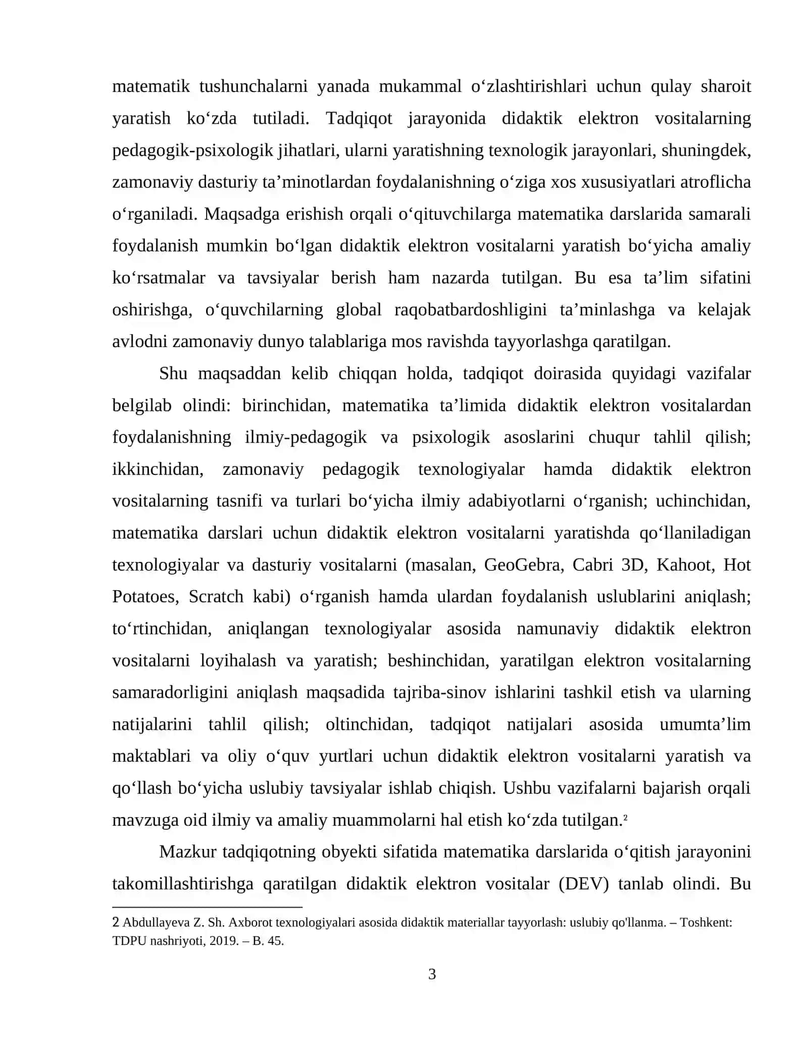 Matematika darslarida o'qitishning didaktik elektron vositalarini yaratish texnologiyalari 4