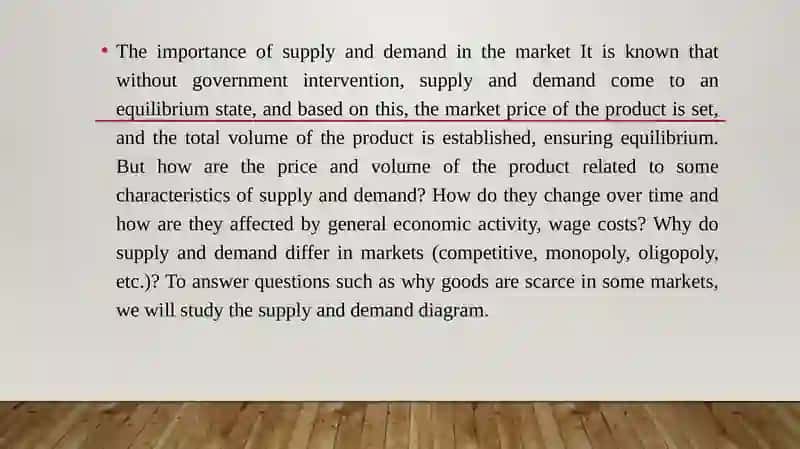 Fundamentals of supply and demand analysis 4