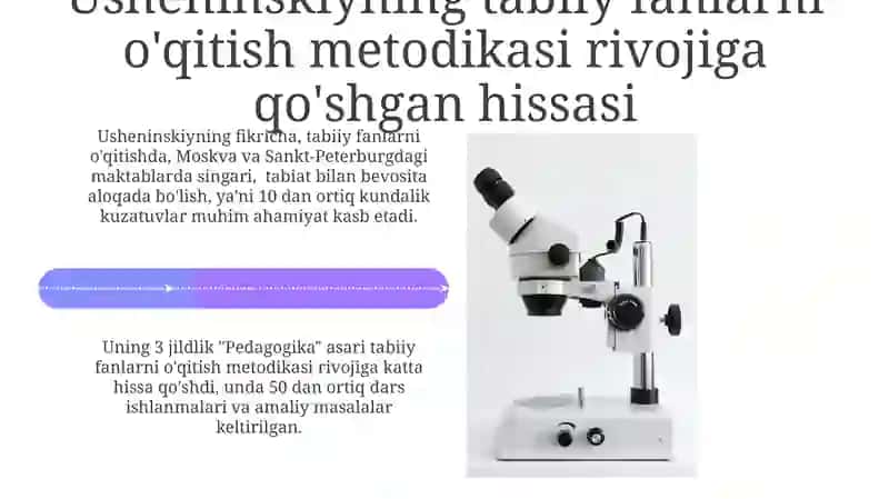 Zuev, Usheniskiy,Tixamirov Gerd tabiatshunoslikni oʻqitish metodikasi rivojiga qoʻshgan hissasi 4