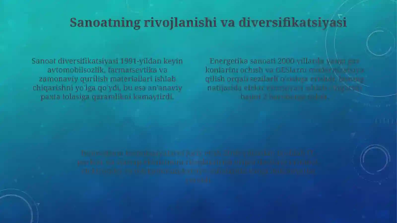 Mustaqillik yillarida qishloq xo'jaligi va sanoat sohasidagi o'zgarishlar 4