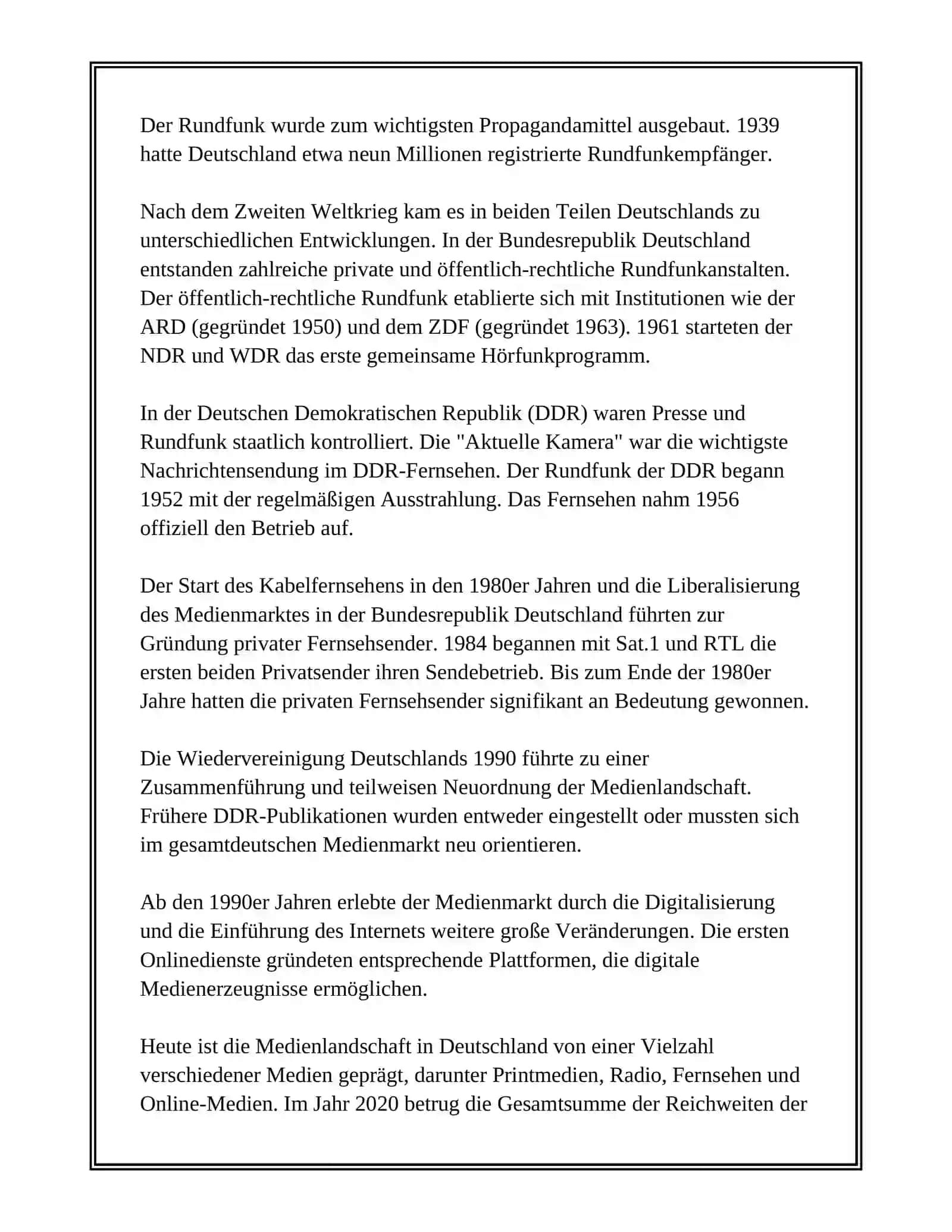 DIE ROLLE DER MASSENMEDIEN IN DEUTSCHLAND 4