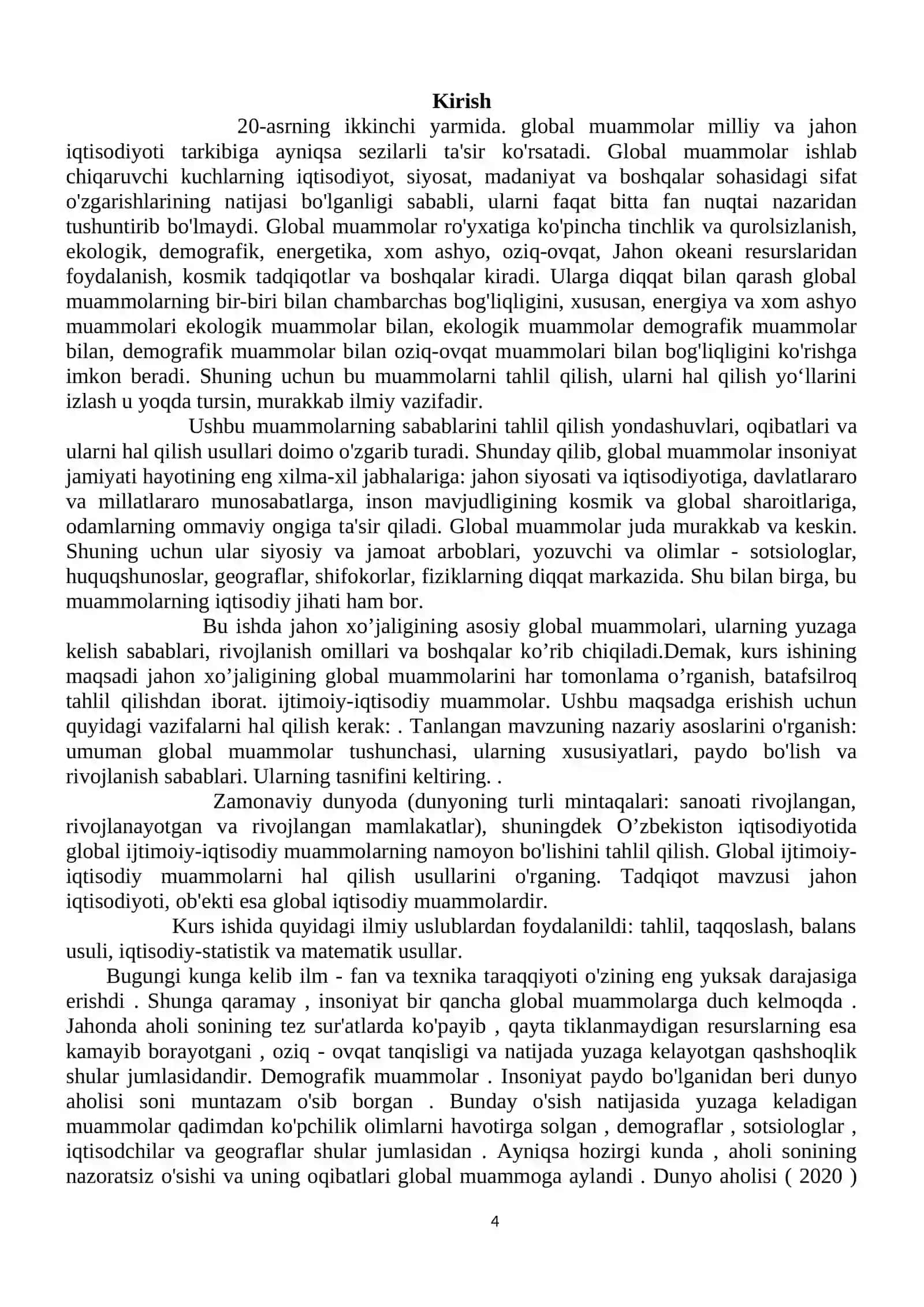 JAHONNING GLOBAL IQTISODIY MUAMMOLARI 4